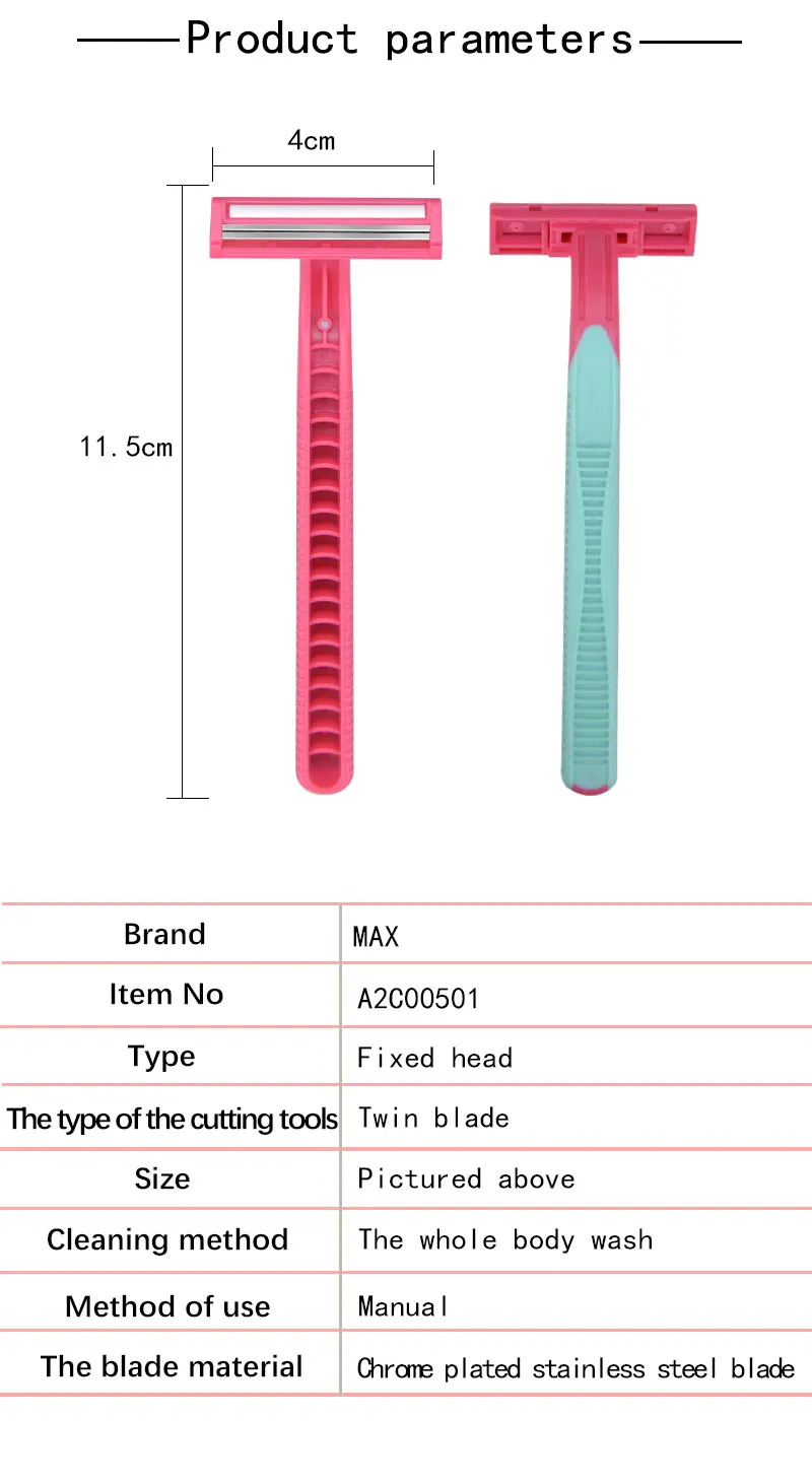 MAX Disposable Razor Wholesale of Safety Stainless Steel Blades Razor ...