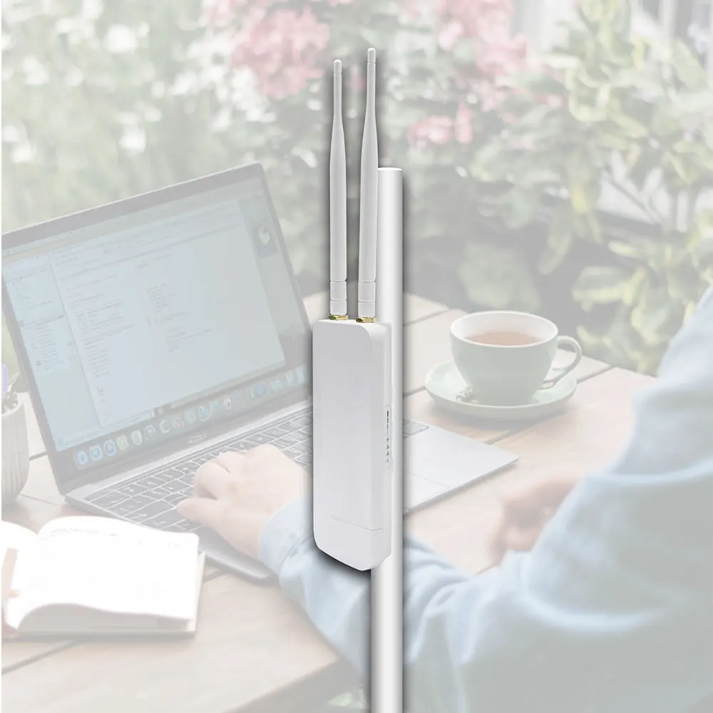 Dual Radio AP 1200Mbps Long Distance 100m Transmission IP65 ABS Housing Access Point