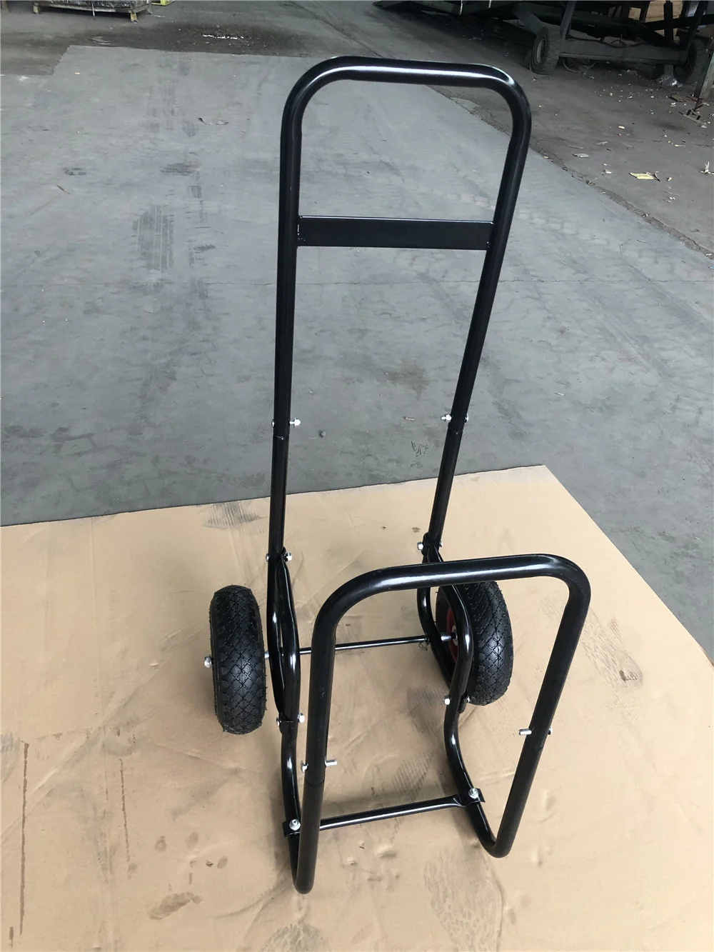 Alibaba.com: Steel Metal Yard Farm Firewood Trolley, 2-Wheel Log Cart ...