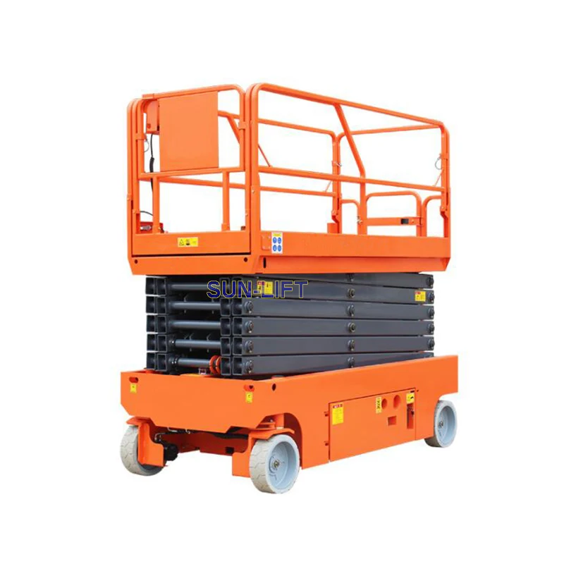 Автоматический ножничный подъемник 3-14 м самоходный электрический строительные леса с CE