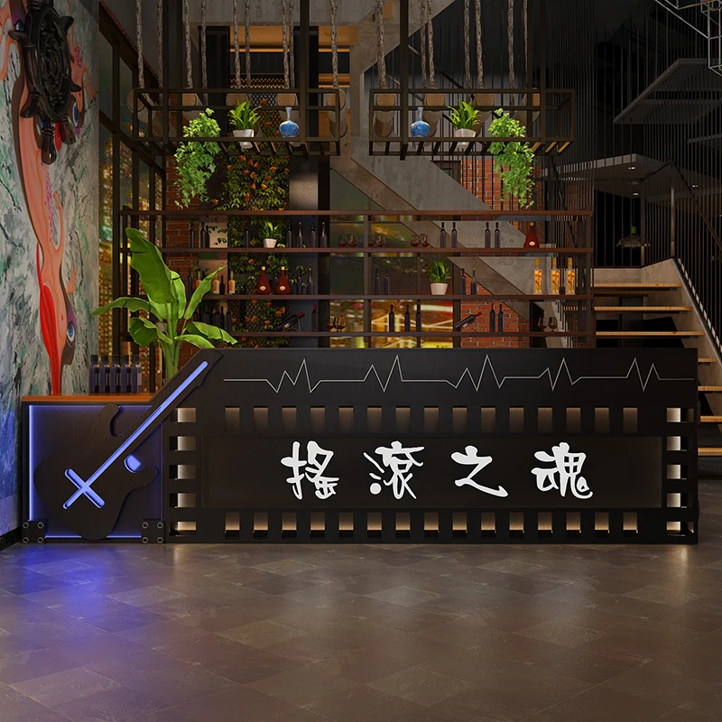 Creative Customize Cashier Counter Design Cheap Price Checkout Retail Reception Counter Table Hot Reception Club bar Table