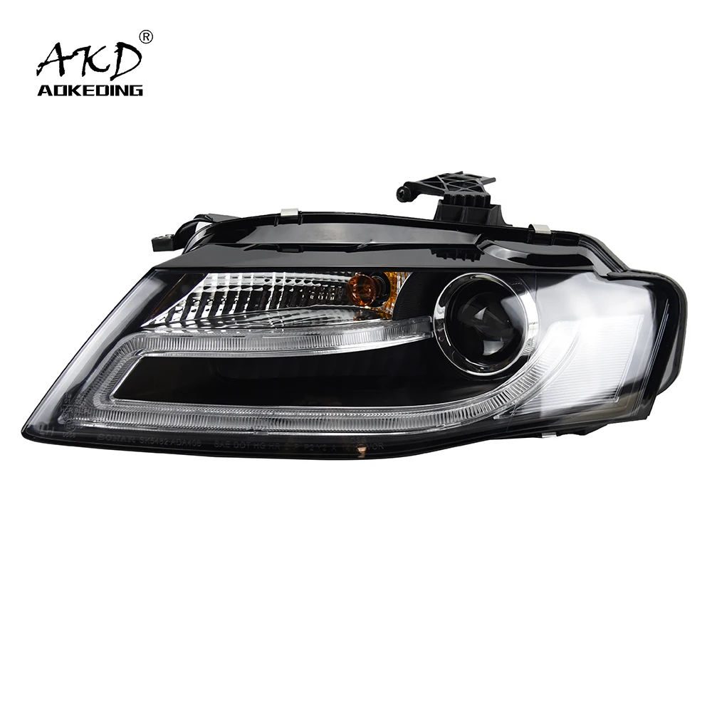 AKD Car Styling for A4 Headlights 2009-2012 A4L B8 Sedan Headlight DRL Hid Head Lamp Angel Eye Bi Xenon Beam Accessories