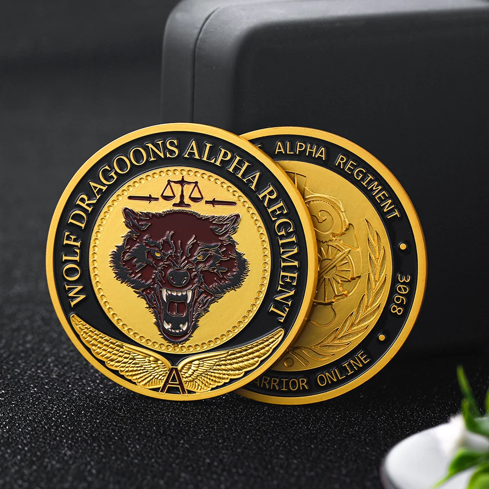 China Factory Custom Gold Soft Enamel Zinc Alloy 3d 2d Challenge Coins ...