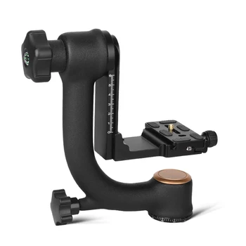 QZSD Q45 Heavy Duty Gimbal Tripod Head for Digital Video Camera 1.1KG Aluminum Camera Accessories detail image