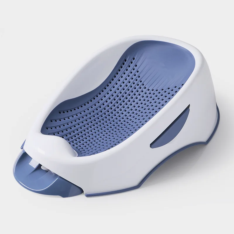 Newborn Baby Bath Seat Support Rack Soft Plastic Tubs General Bath Barrel With Anti-slip Base