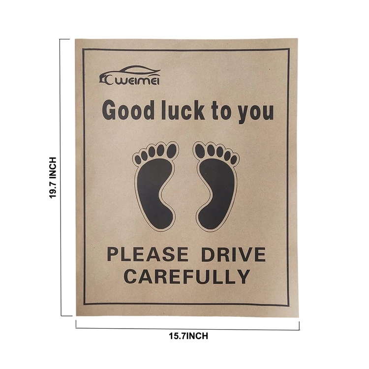 Car Foot Mat Paper Disposable Car Front Paper Floor Mats Paper With