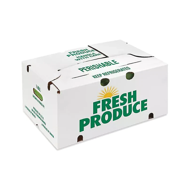 Brown Paper Vegetable Packing Box Fresh Keeping Container Corrugated Shipping Fruit Vegetable Packaging Boxes