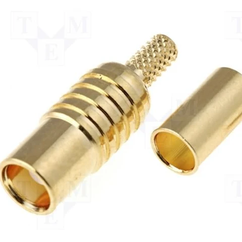 Semi-Rigid .141 MCX R/A Solder Plug for RF Applications 50 Ohm RG402