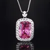 Platinum dried rose pendant with Chopin chain