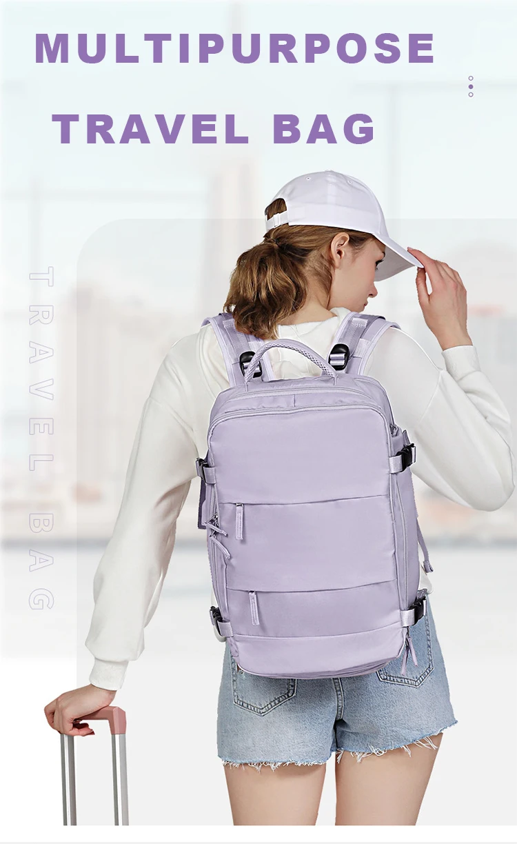 Travel Backpack Women's Large Capacity Lightweight Multifunctional