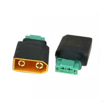 Good Quality  XT90 Plug Female Connector to MPX Female  Male Ultra Bullet Adapter No Wires for RC Cars Trucks Lipo Battery