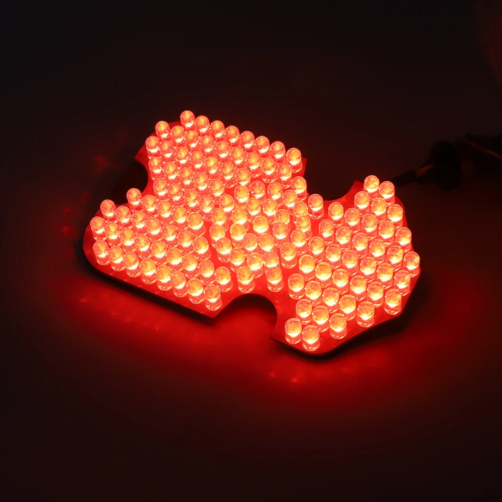 Wukma Newest 128 Wide Angle Red LED Light 1157 Base Tail Board Light for VTX Motorcycle Accessories