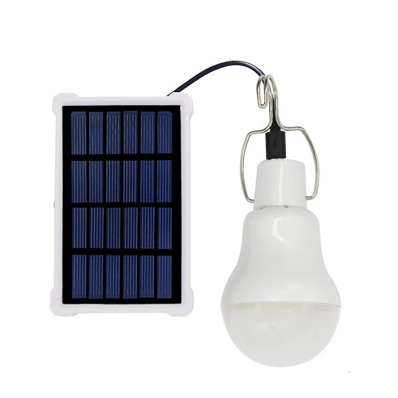 Promotion Solar Powered Led Light Bulb Portable Led Solar Lamp Spotlight for Outdoor Hiking Camping Tent Fishing Lighting