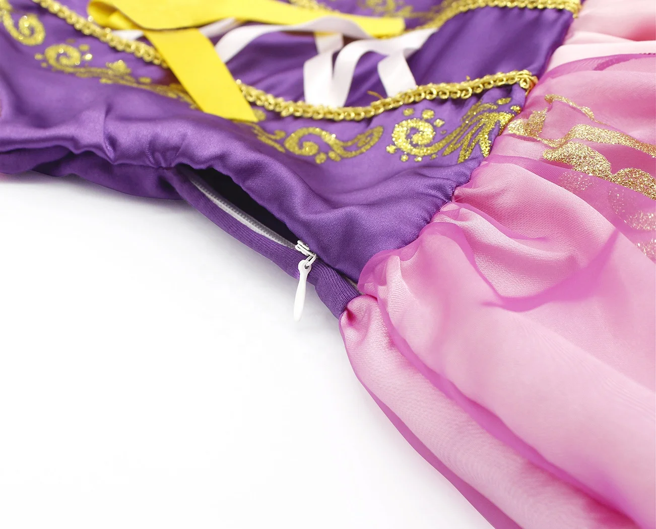 Tangled Princess Rapunzel Dress Children Halloween Cosplay Costume Carnival  Baby Girls Birthday Party Dress With Accessories