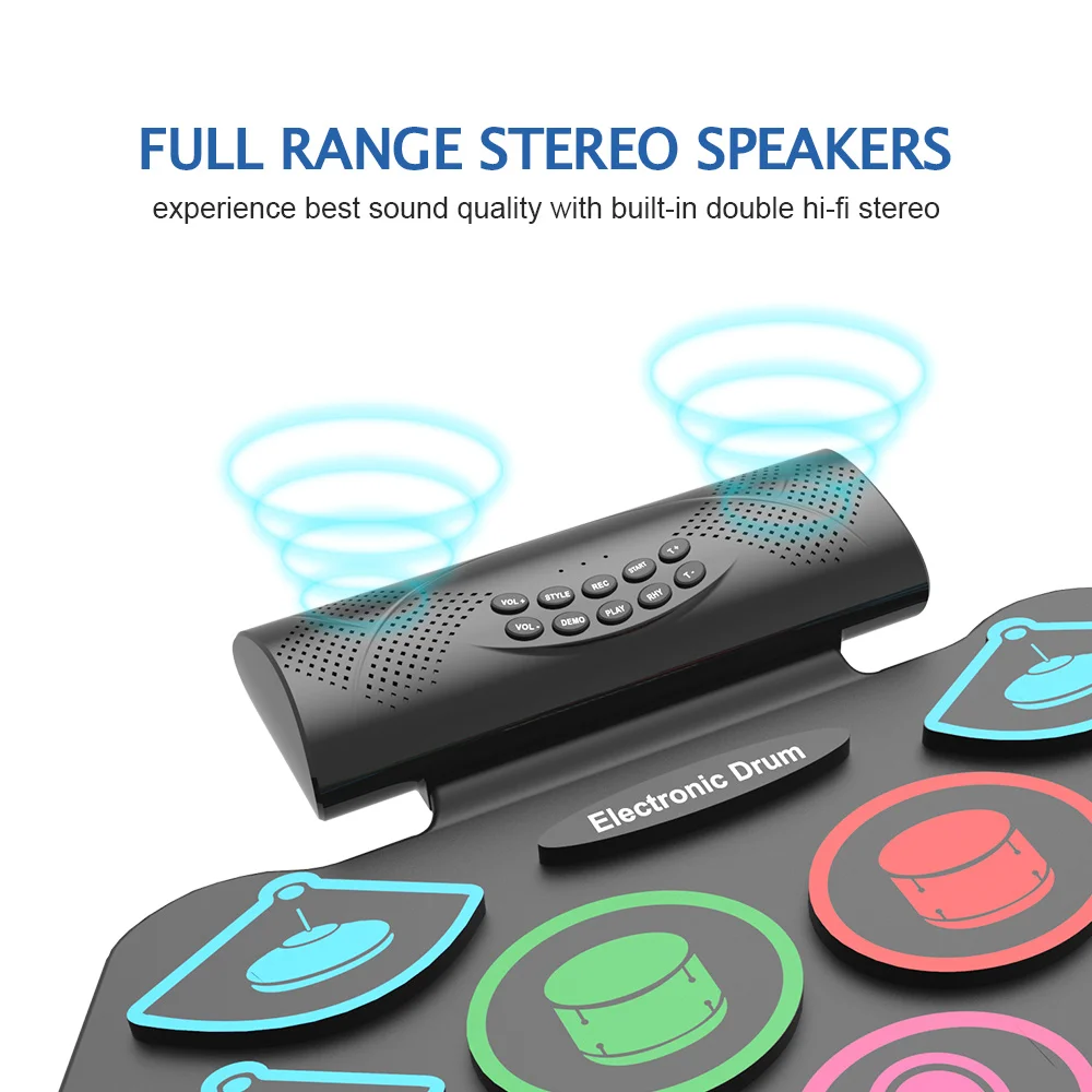 Cheapest Drum Set for Kids Electronic Drum Pad with Battery