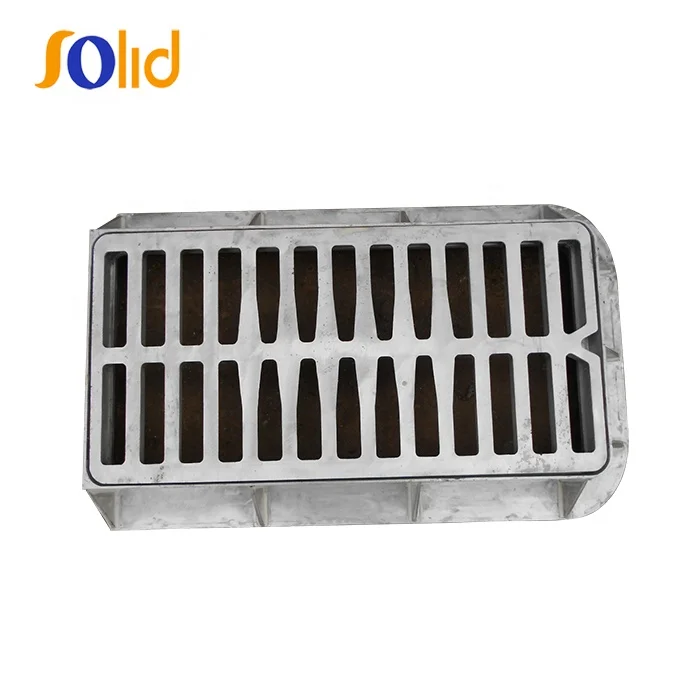 EN124 Ductile cast iron square sewer manhole cover and floor drain grate