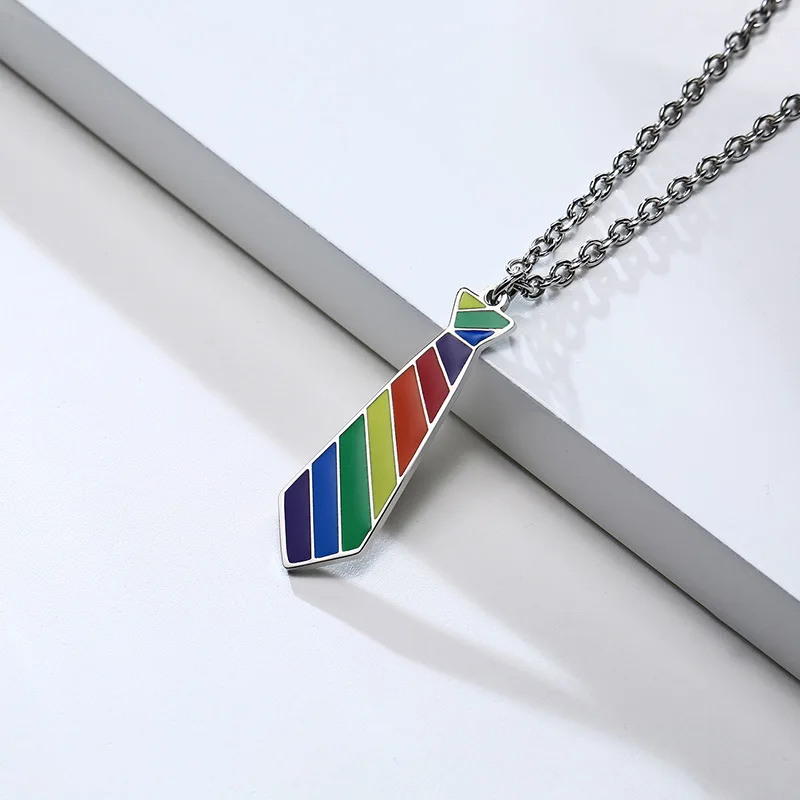 pride necklace with diamonds