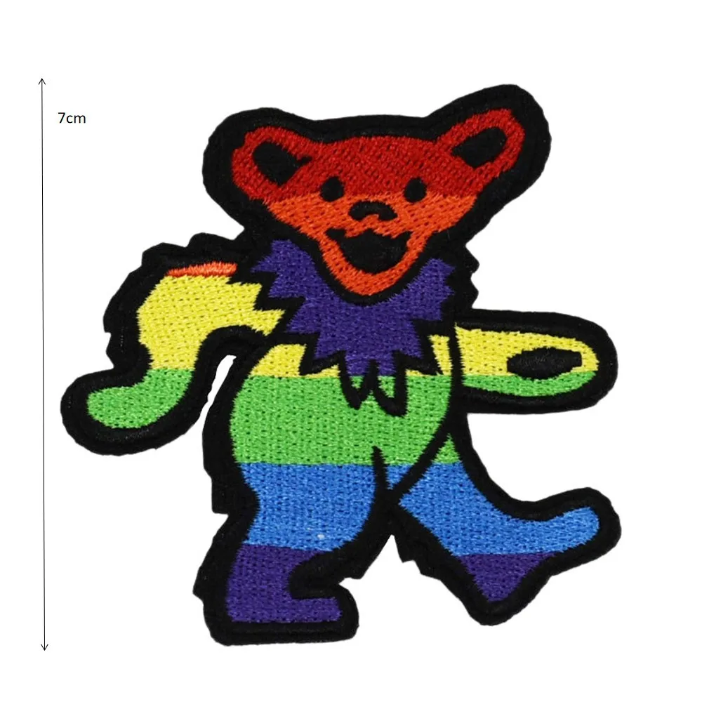 Grateful Dead Dancing Bear Iron On Embroidered Embroidery Patch For  Clothing - Buy Heat Press Patches,Embroidery Patch Custom,Dog Patches  Product on ...