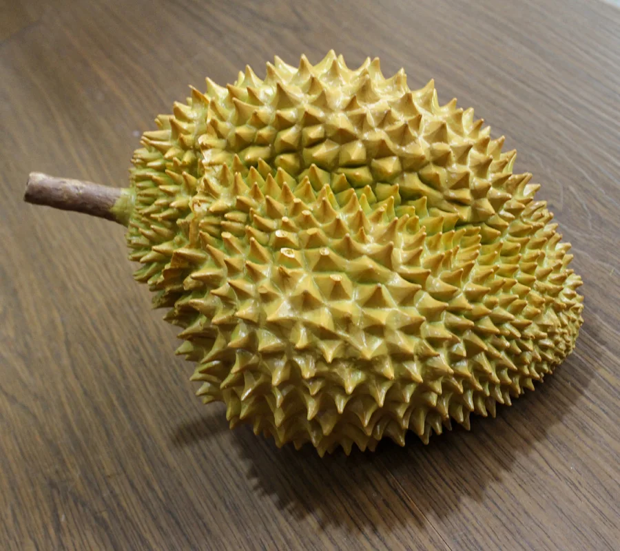 Wholesale PVC Durian Realistic Artificial Fruit for Christmas Decorations