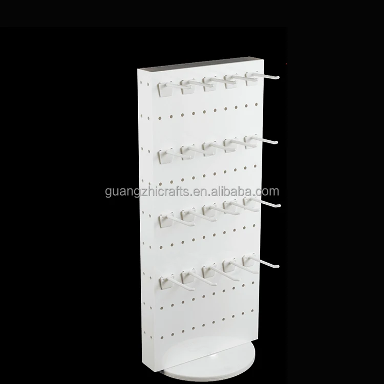 Acrylic Spinning Peg Board Display Rotating Acrylic Pegboard Display