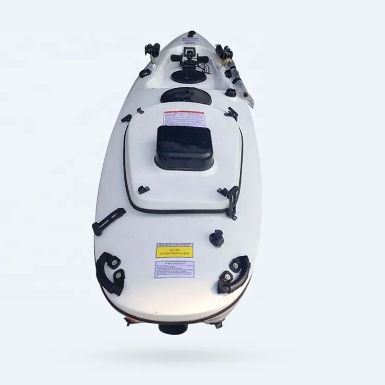 Hison 4 Stroke Jet Engine Powered Pedal Drive Kayak Popular New Fiberglass Canoe for Fishing Jet Engine Powered Kayak
