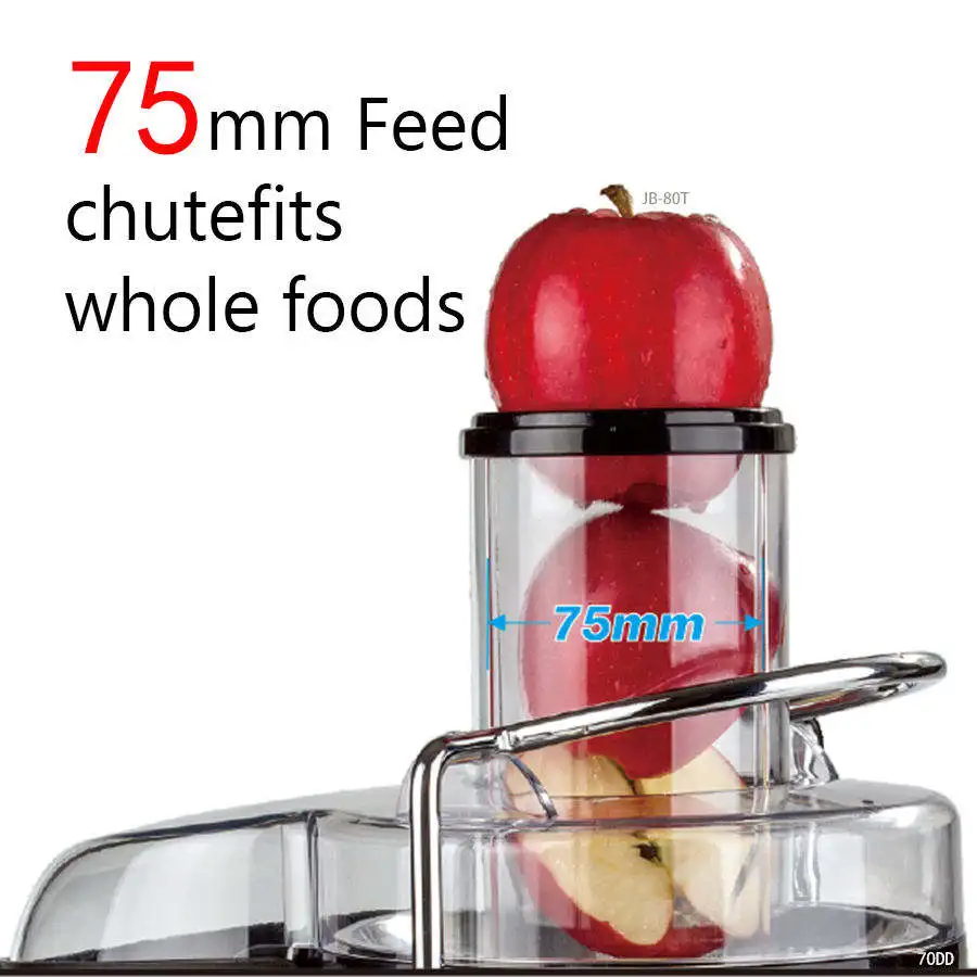 Electric Fruit Juicer with 85mm Feeding Tubes  Squeezer Fruit Juicer