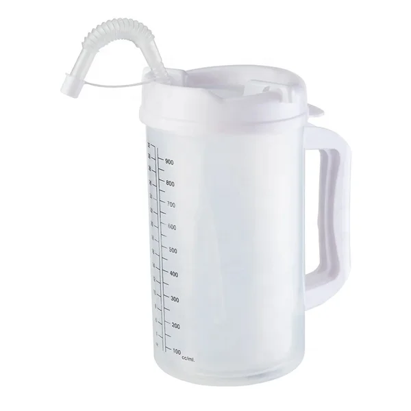 Double Wall Plastic 32 oz Insulated Travel Mugs Measurement Customized Medical Mug Patient Mug