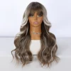 Golden brown highlights white