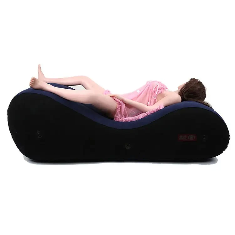 Multifunctional PVC Inflatable Sex Sofa Foldable Air Cushion Chair for BDSM Bondage Play Outdoor Sex Game Furniture Dildos