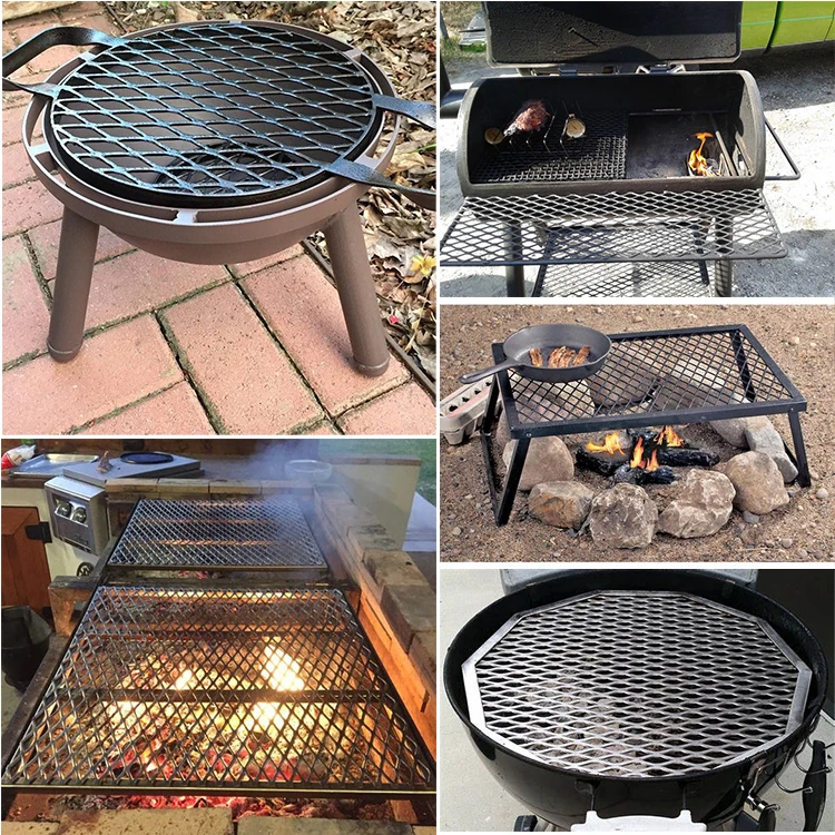 521*360mm Bbq Mesh Food Grade Stainless Steel Diamond Expanded Metal