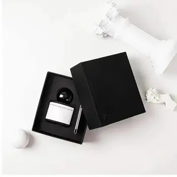 New Price 50ml round empty luxury Arabic style Black White glass perfume bottle spherical cap Recyclable