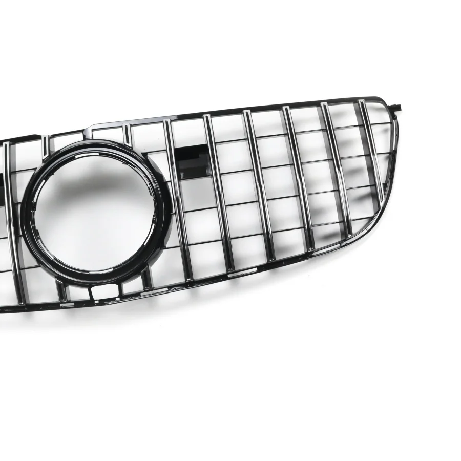 product tiypeor car black and silver honeycomb mesh grille for mercedes benz gls class x166 2016   2019 models abs material gt style-4