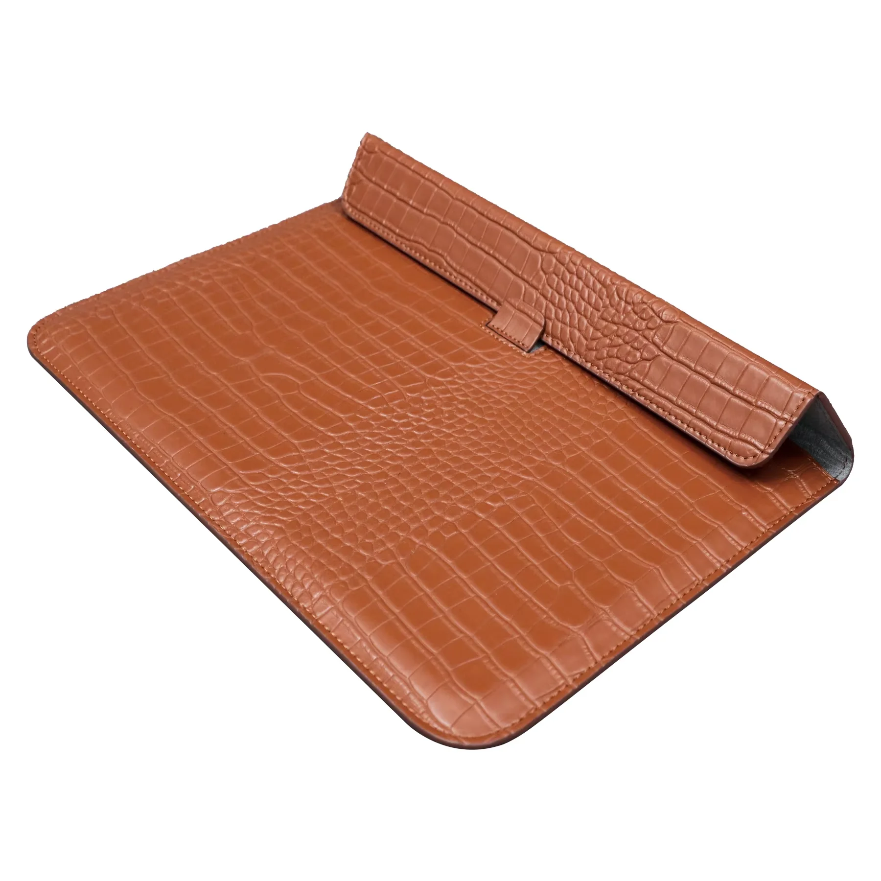 product pu leather flap style case bag laptop sleeve for macbook air 136 inch 2024 2023 2022 crocodile grain notebook cover-33