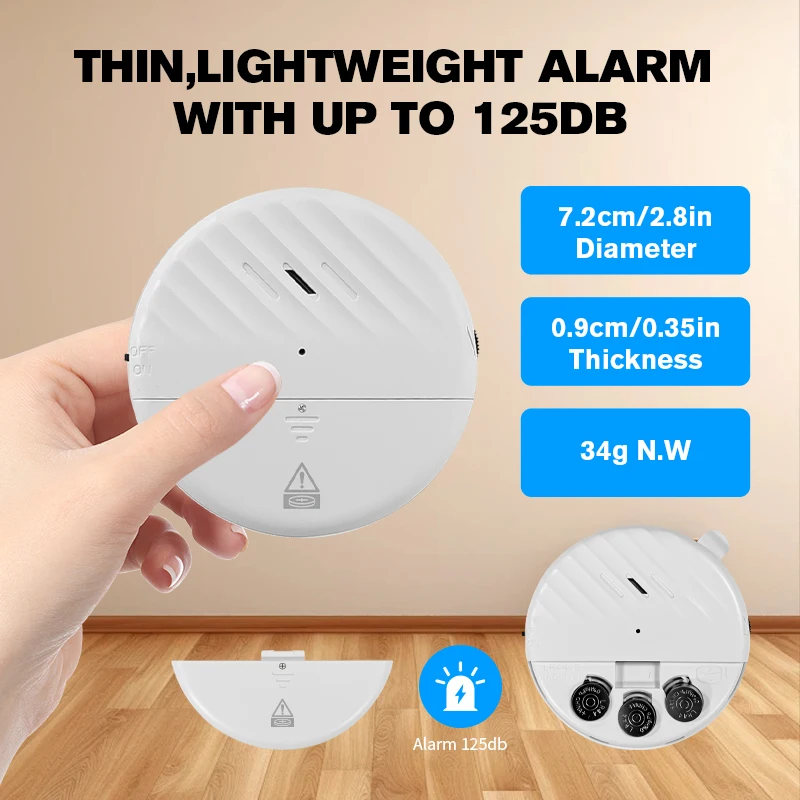 Glass Breaker Alarm Detector Sensitivity Adjustable Window Door Vibration Sensor Alarm