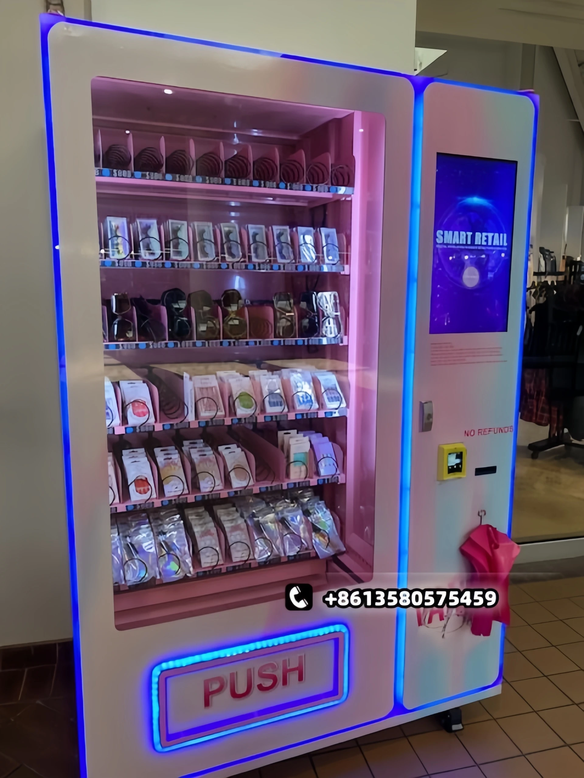 Attractive Design Eyelash Convenience Self-service Store Hair Vending ...