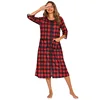 Plaid rosso/nero