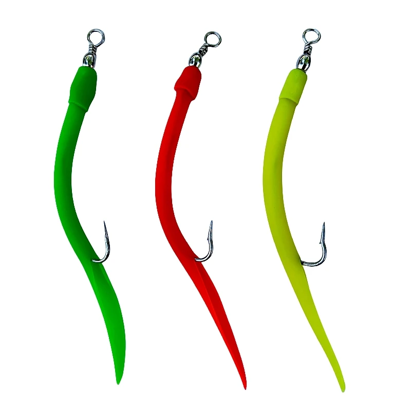 eel fishing bait hook Mad Soft Swimbaits 1/2 x 3/4 tail 16/32 Ounce Jig with 11 x 1 Buy Maxbell Maxbell 2Pcs Monopterus