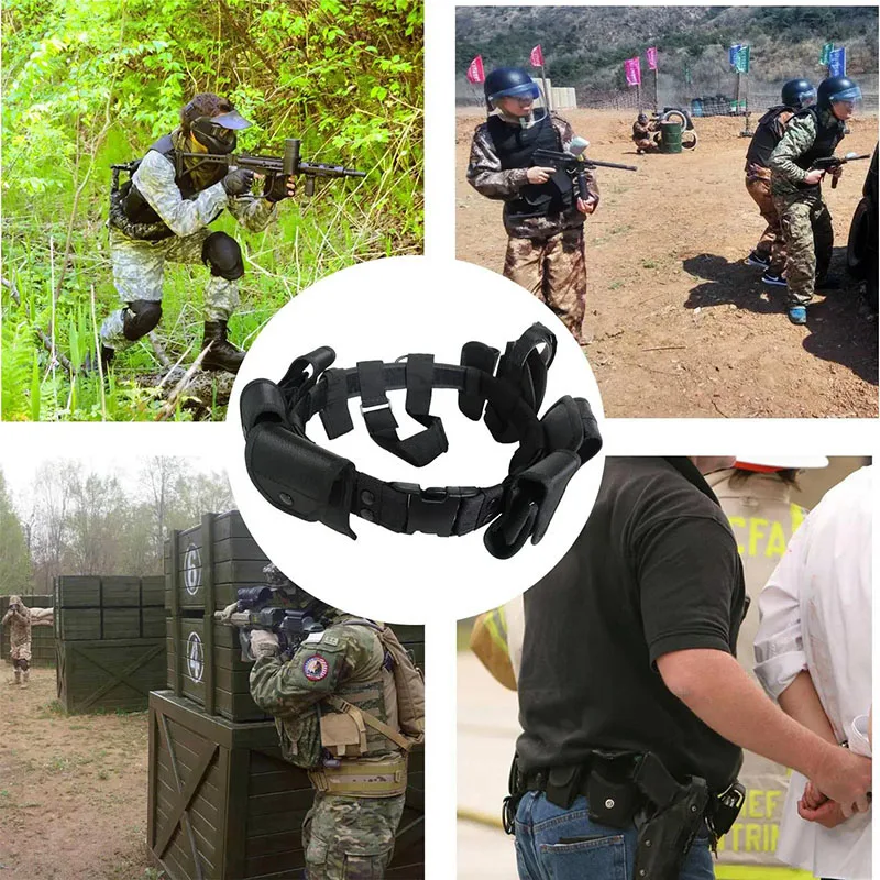 Adjustable Durable Wear-resistant Multifunctional Tactical Duty Seat Belt Tactical Seat Belt Set Adjustable Training Seat Belts