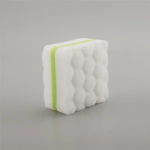 China Factory Supply Furniture Cleaning Sponge Double Side Melamine Sponge Hot Pressed Melamine Sponge With Pu
