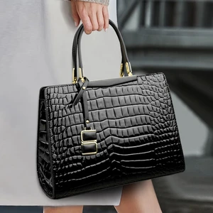 Luxury HXURGOBAGS Winter Dress Ladies Handbags PU Leather Single Strap Messenger Shoulder Tote Bag with Zipper Closure for Women