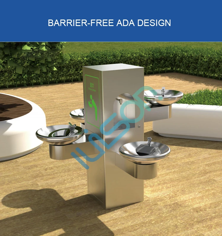 Outdoor Drinking Fountain Public Water Cooler Water Drinking Station factory