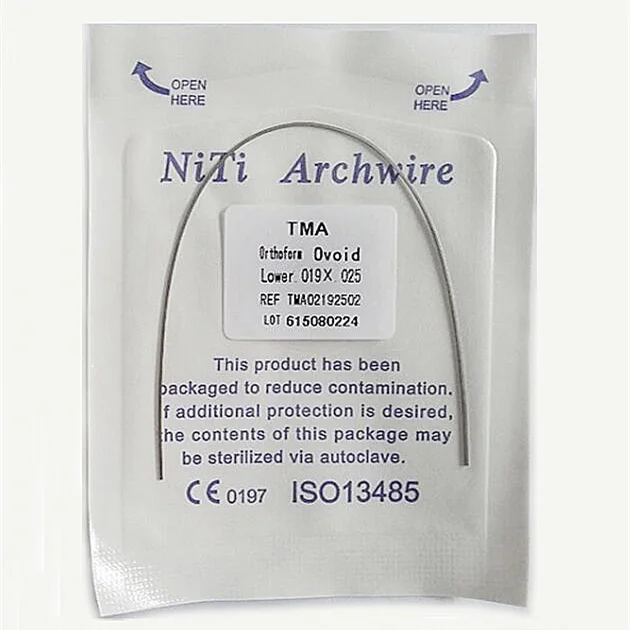 HIgh Quality Dental Arcos Ortodoncia Beta Titanium Archwires Rectangular Natural Form