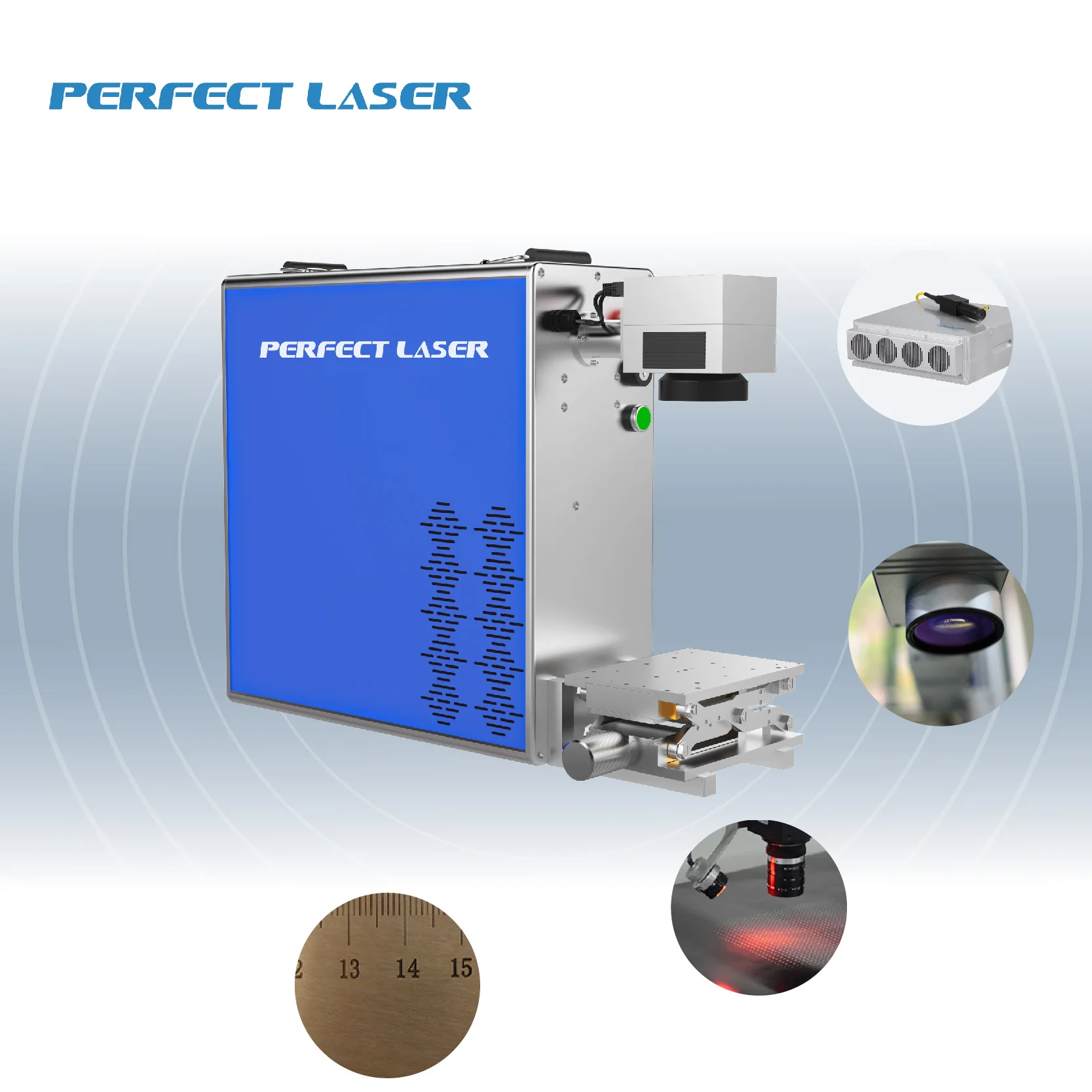 Handheld Raycus Ipg Metal Handcuffs Stainless Steel Necklace Bulb Vin Number Fiber Laser Etcher Markers Marking Etching Machines