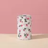 Fondo blanco con estampado floral pequeño [seda 2.0, 20 cordones]