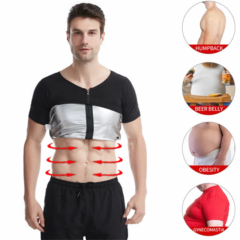 Hot Selling Sweat Men Slimming Shaper Vest Hot Thermo Shapewear