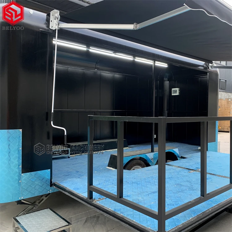 Custom Functional Mobile Stage Trailer Outdoor Events Advertising Digital Led Screen Billboard Food Trailer for Sale