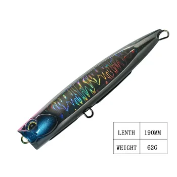 ZOZ Environmentally Friendly Popper Fishing Lure Printed Artificial Hard Bait ABS Material Popper Lure for Fishing – Popper – view 2