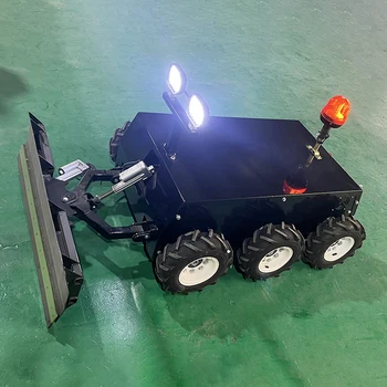Mini Wheel Type Remote Control snow  sweeper Robot Gasoline Engine Snow Pusher Garden Mini Snow Remover