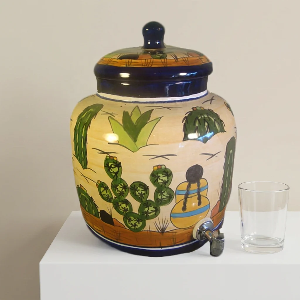 Direkt Vom Hersteller: Vintage Mexikanischer Handgefertigter Keramik-wasserspender Für Küche Und Zuhause