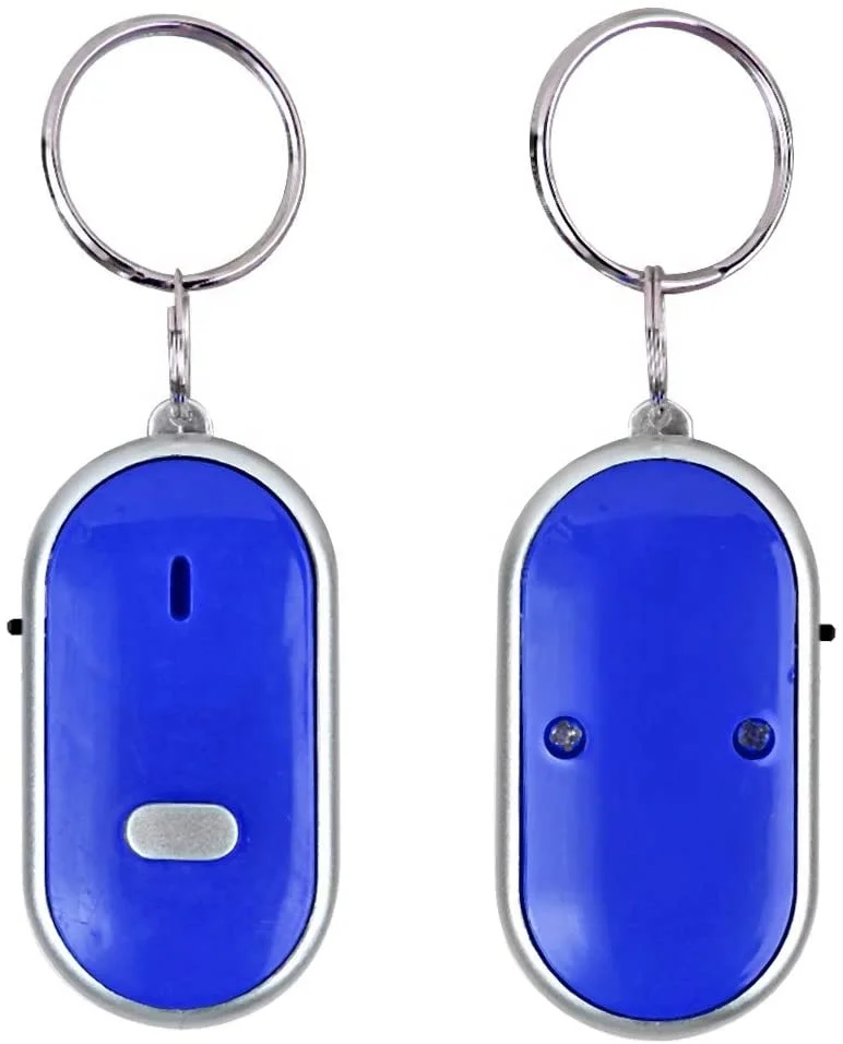 LED Anti-lost Alarm Key Finder Locator Find Lost Keys Chain Phone Keychain Whistle Key Finder
